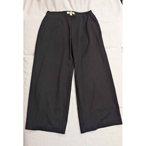 Autres Filles Black Wide Leg Cropped Pants Women's Small